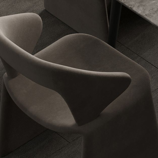 Upholstered and Velvet Open Back Dining and Accent Chairs for Home