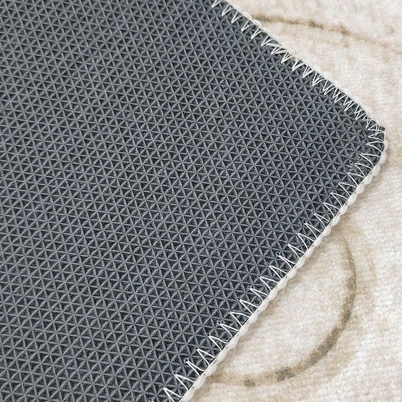 Polyster Rectangle Carpet Striped Printed Living Room Area Rug Non-Slip Backing Carpet
