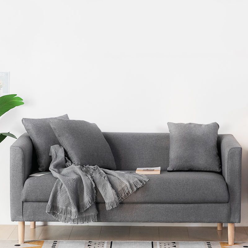 Linen Sofa Tuxedo Arm Tight Back 23.62" Wide Sofa for 3 people