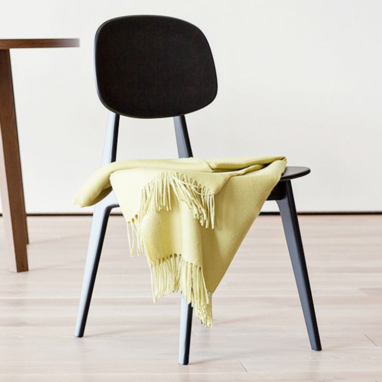 Scandinavische stijl Open achterkant Dining Side stoel Plastic Dining Armless Stoel