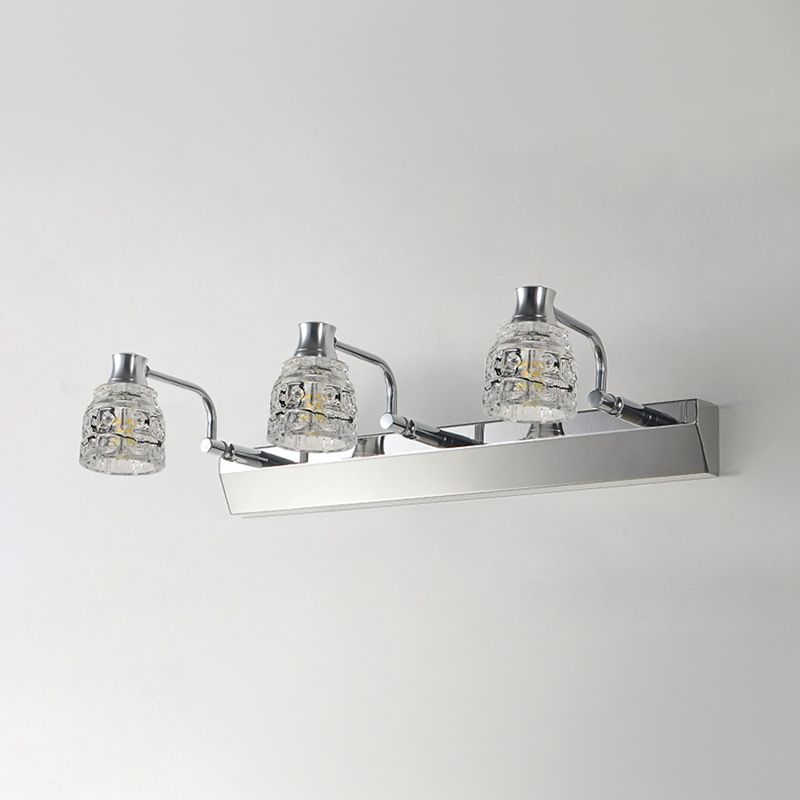Geometric Vanity Wall Sconce Modern Style Crystal Multi Lights Bathroom Vanity Light