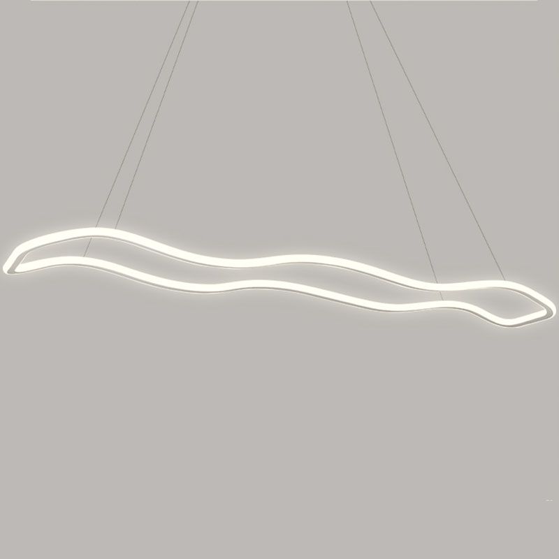 Wedelnde aufgehängte Beleuchtungsstoffe moderne Kronleuchter für Esszimmer Acryl