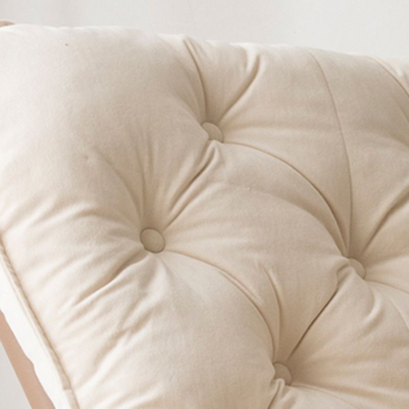 37.4" x 41.3" x 35.4" Rocker Chair Suede and Metal with Seat Cushion Rocker Wingback