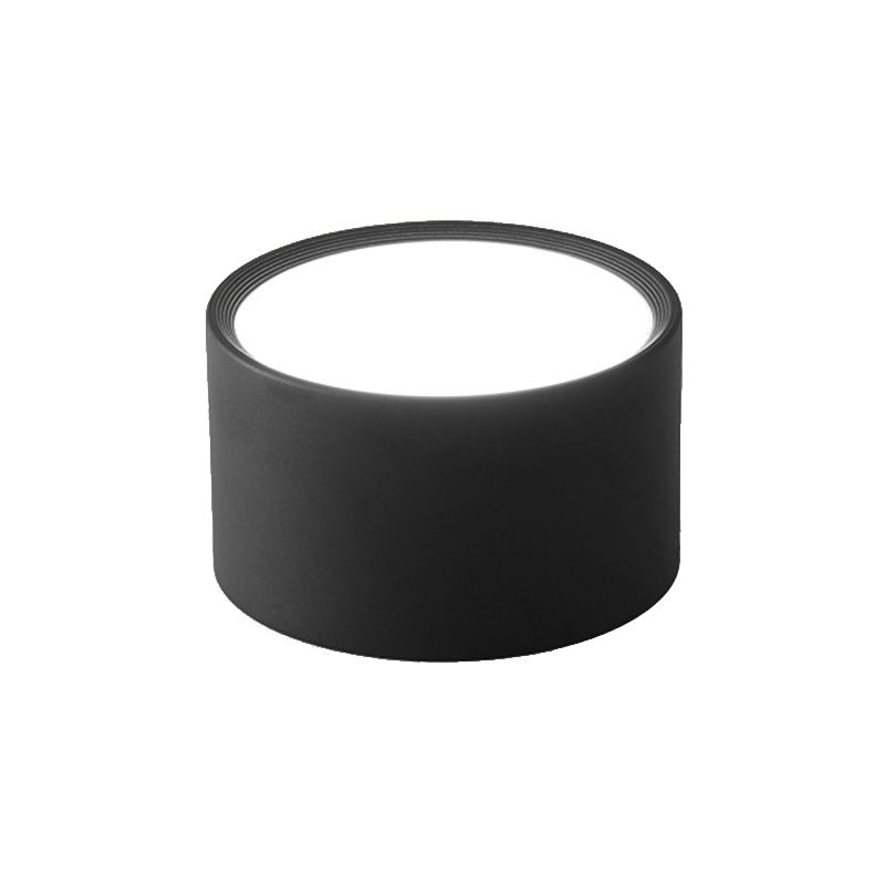 Moderne beknopte LED-plafondlamp smeedijzeren cilindrische inbouw met acrylkap