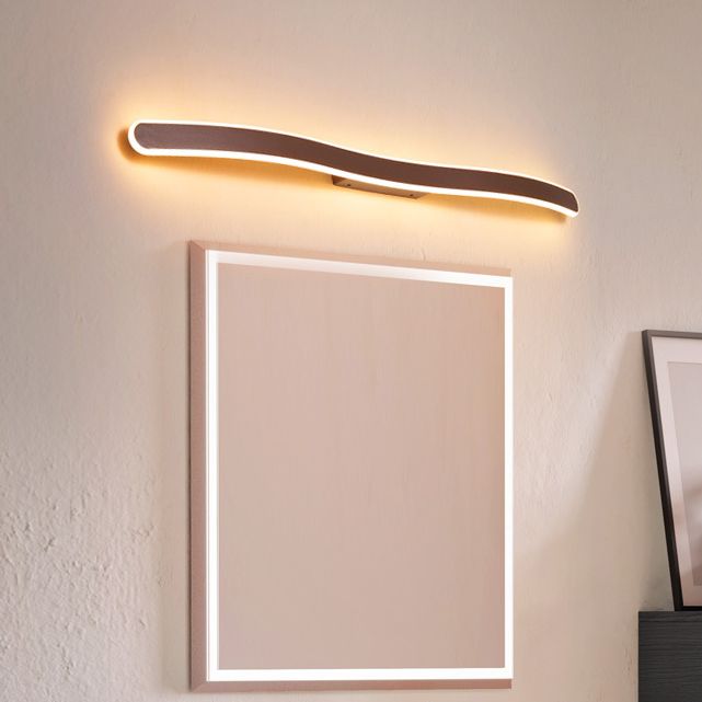 Luce a parete a forma lineare Metal in stile moderno 1 luce di applique per doccia
