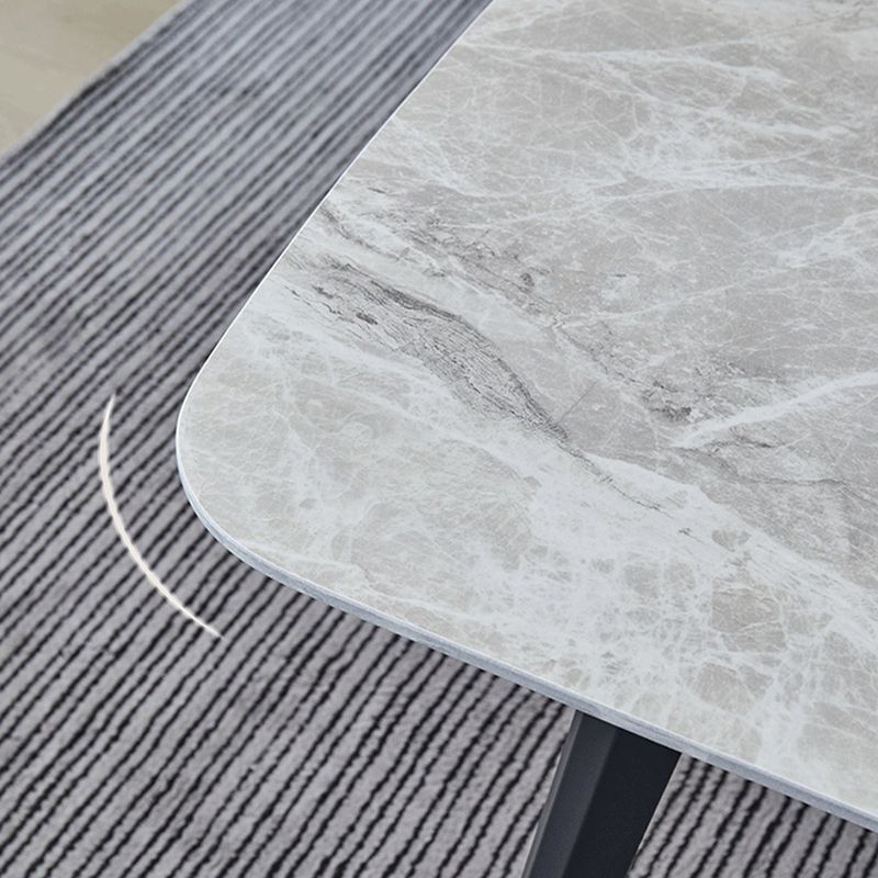 Contemporary 1/4/5/7 Pieces Dining Set Rectangle Sintered Stone Dining Room Set