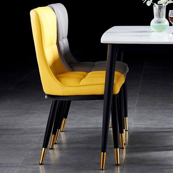 Parsons Dining Room Chair Glam Armless Dining Chairs for Home