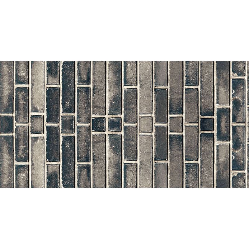 PVC Grey Wallpaper Roll Rural Brick Effect Wall Covering, 12.9-sq ft, Peel and Stick