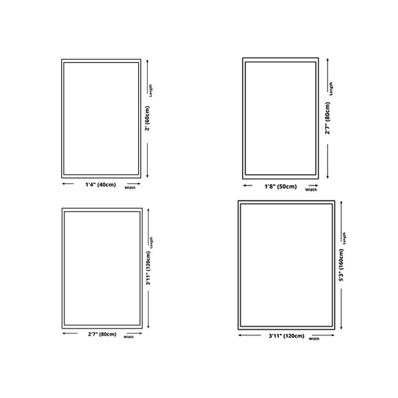 Modern Living Room Carpet Plant Pattern Polyester Area Rug Non-Slip Backing Rug