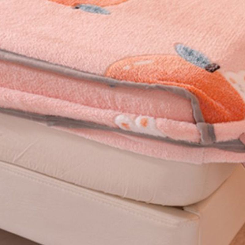 Cartoon Printed Bed Sheet Breathable Cotton Flannel Fitted Sheet