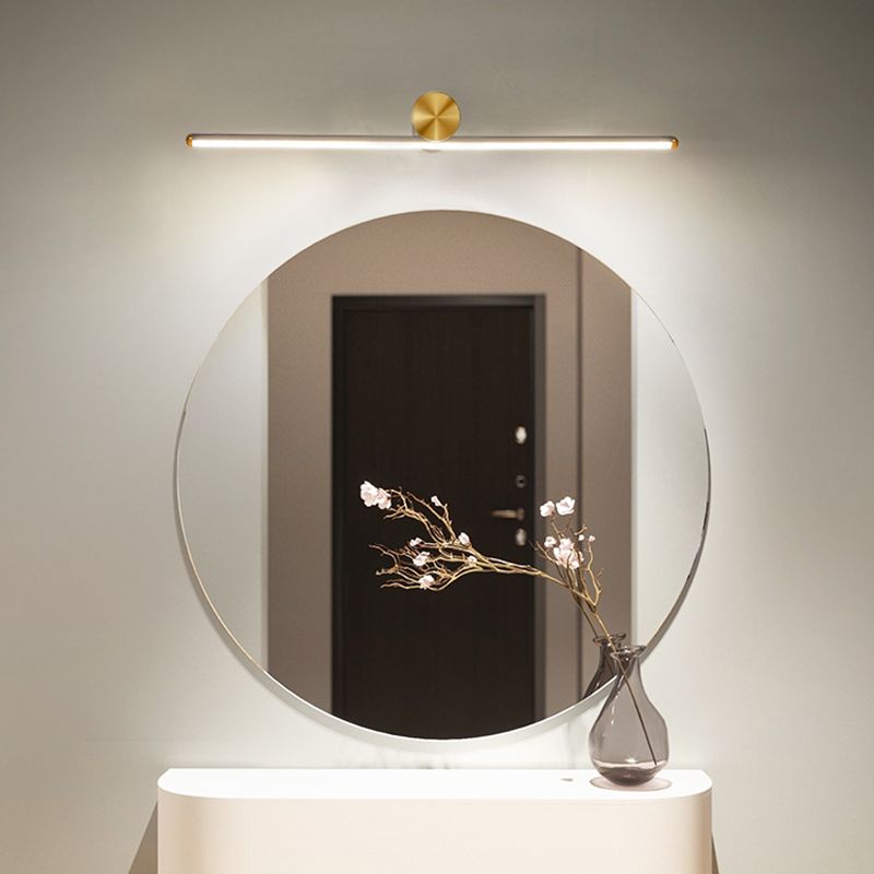 Lampe murale LED linéaire en aluminium dans la simplicité moderne Copper Copper Intérieur Lumière murale avec une teinte en silicone