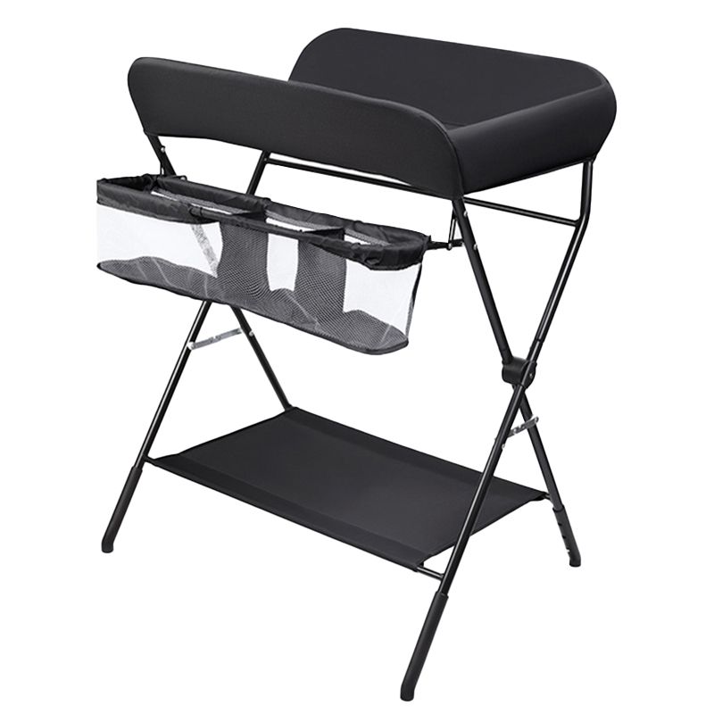 Modern Changing Table Metal Portable Baby Changing Table with Shelf