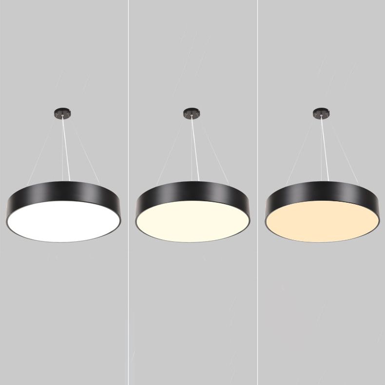Lampes suspendues moderniste en métal avec des luminaires d'éclairage pendentif à LED à l'ombre acrylique
