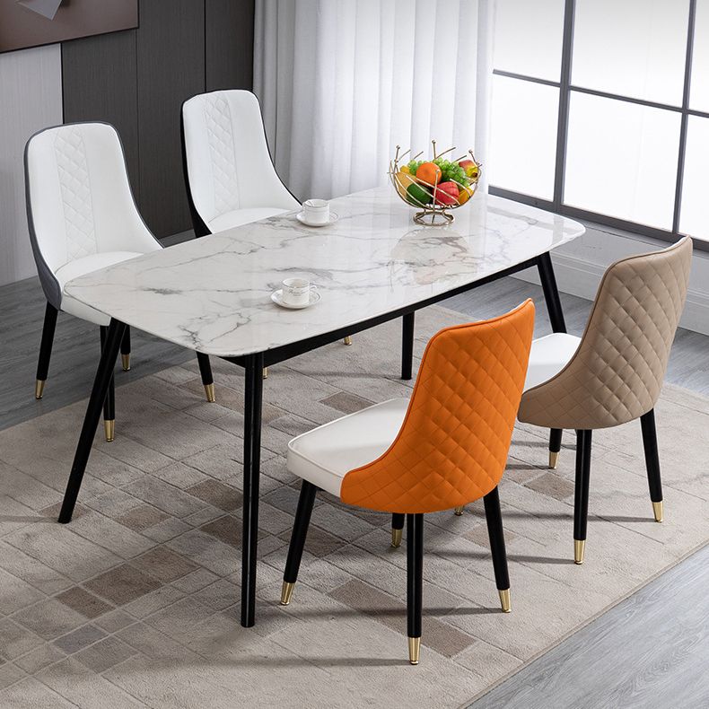 Juego de sillas de comedor de cocina escandinavas Silla Parsons de madera (juego de 2)