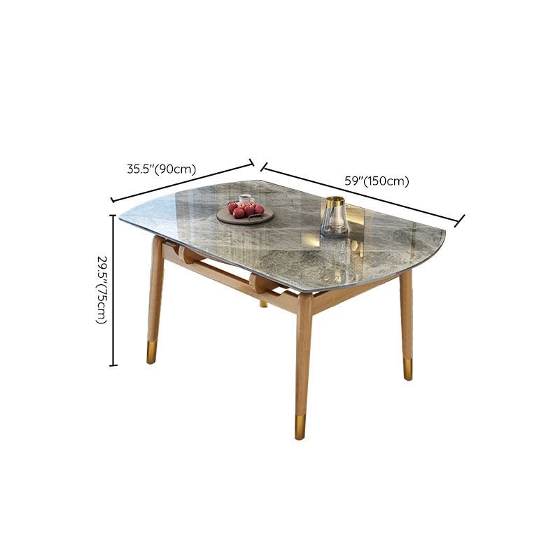Sintered Stone Top Table Extendable Dining Table for Kitchen
