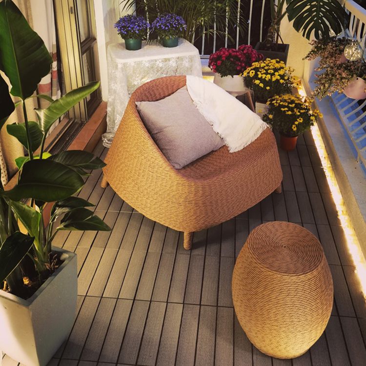 Composite Deck Flooring Tiles Interlocking Deck Flooring Tiles with Scratch Resistant