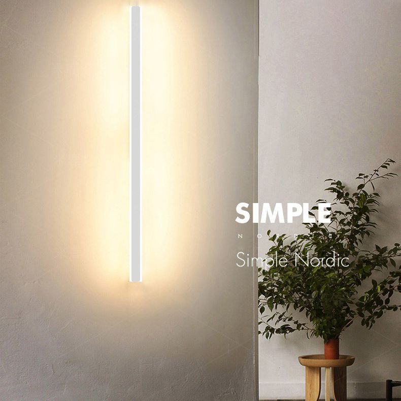 Luz de la pared lineal lámpara nórdica estilo minimalista de aleación de aluminio de aluminio