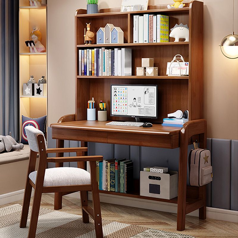 Adjustable Desk with Side Hook Kids Desk 23.6" W Bedroom Computer Kids Desk