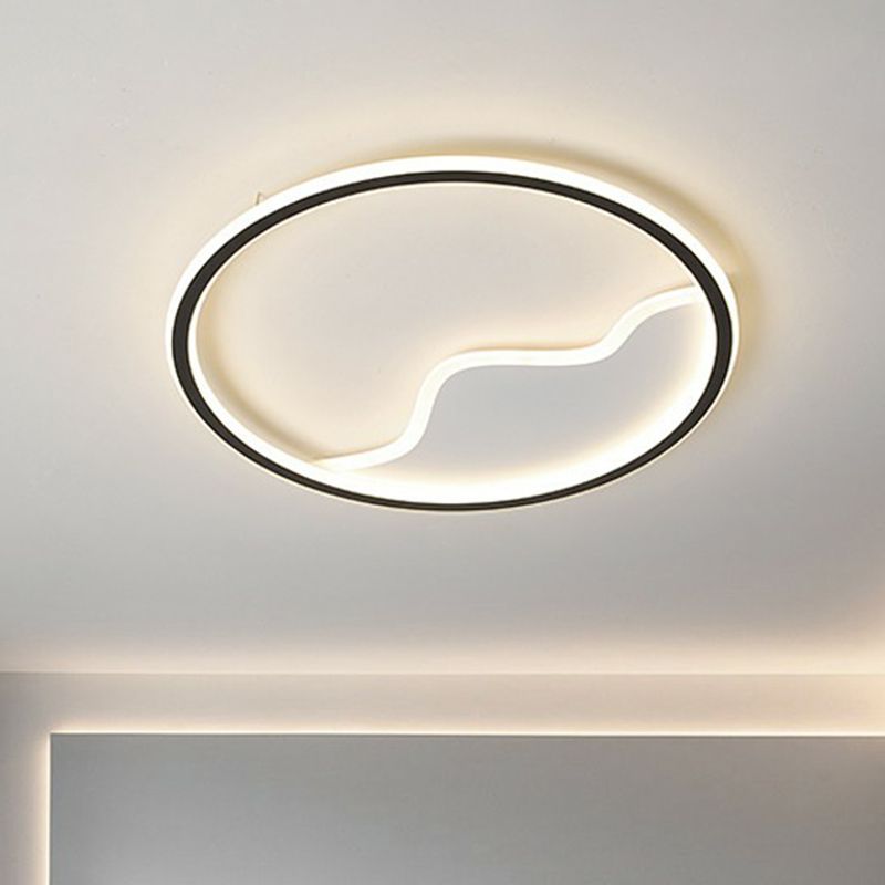 Berg Wandbild Deckenbeleuchtung Minimalistische Acryl LED Flush Mount Befestigung für Schlafzimmer