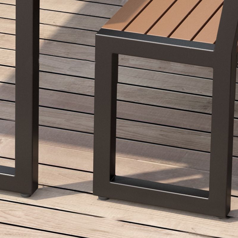 Modern 1/3 Pieces Rectangular Picnic Table Set Reclaimed Wood Dining Picnic Table Set