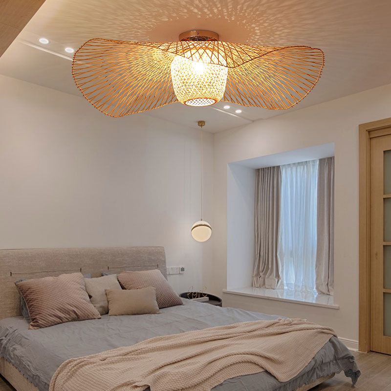 Lámpara semiincorporada distorsionada 1 lámpara Ratán lámpara incorporada China