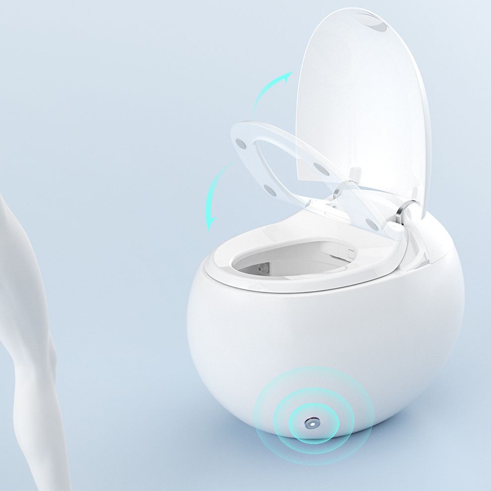 Contemporary One Piece Toilet Concealed Tank Toilet Bowl with Slow Close Seat for Washroom