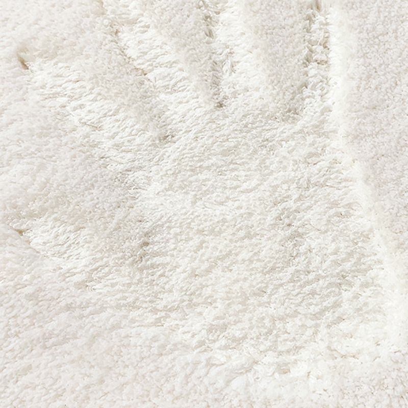 Blue Modern Rug Polyester Check Pattern Rug Stain Resistant Rug for Sitting Room