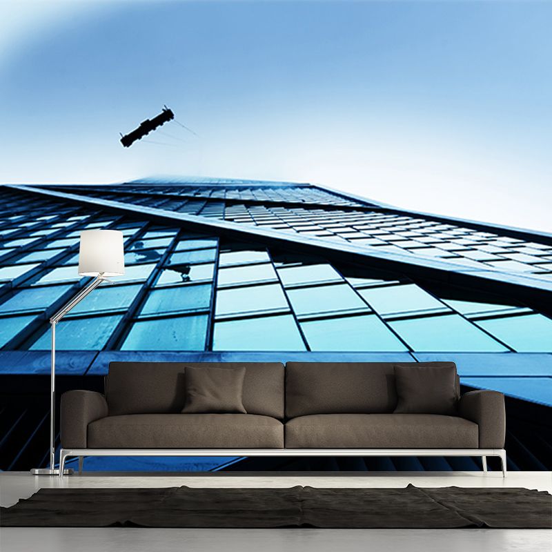 Contemporary Urban Architecture Murals for Meeting Room Decoration, Mildew Resistant