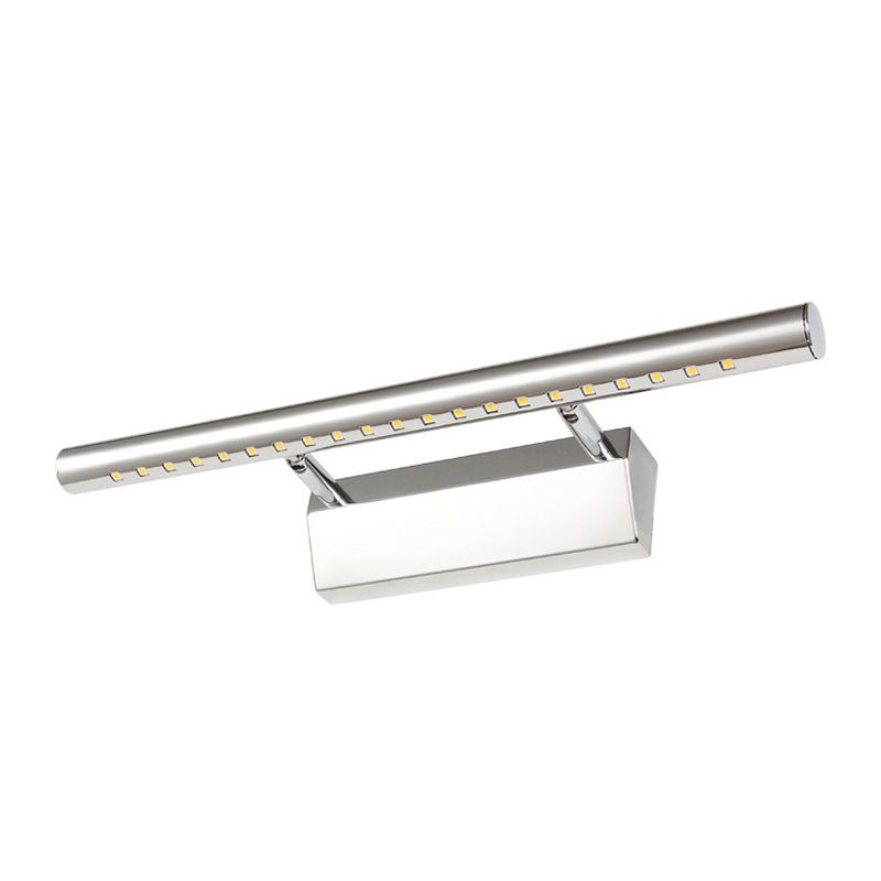 Murce de vanité de style moderne Appiculture de mur métallique 10 "/ 16" W LED LED MUR MUR MURD dans Chrome, chaud / blanc Light