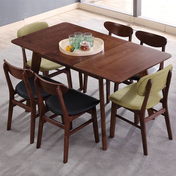 Contemporary Restaurant Wood Side Chair Matte Finish Open Back Dining Chair