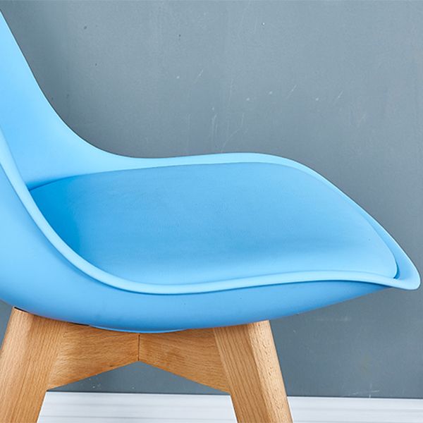 Leather Scandinavian Home Side Chair Matte Finish Parsons Dining Chair (Set of 4)