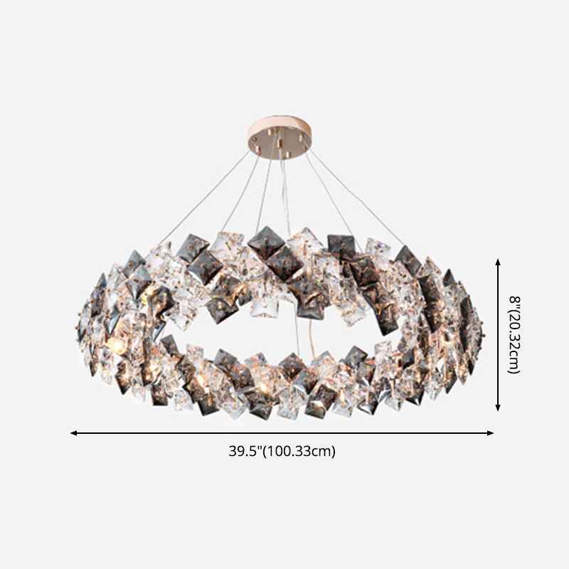Funzione illuminazione sospesa a sospensione in stile moderno per sala da pranzo soggiorno
