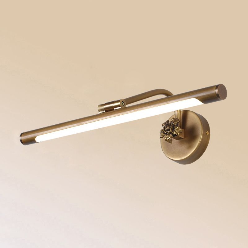 Adjustable Tube Bath Vanity Mirror Light Vintage Metal LED Wall Mount Light Fixture