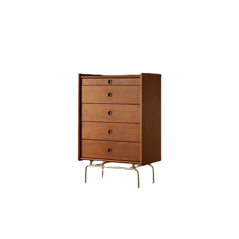 Contemporary Pine Double Dresser Horizontal Storage Chest Dresser for Bedroom