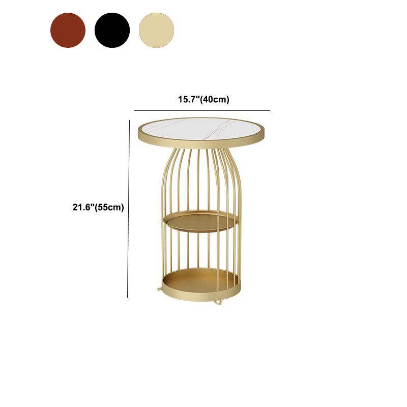 Round End Table Modern Minimalist Side End Table for Living Room