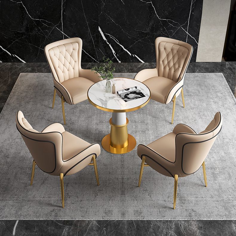 Glam 1/2/5 Pieces Marble Dining Set Dining Furniture Set /Separate Items