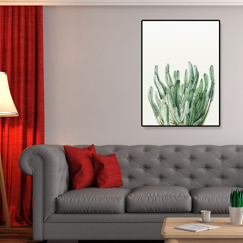 Minimalistische Botanics canvas print zachte kleur getextureerde muurkunst voor keuken, meerdere maten