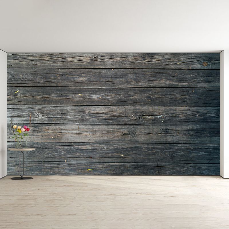 Industrial Style Wood Look Mural Wallpaper Whole Wall Decor for Living Room