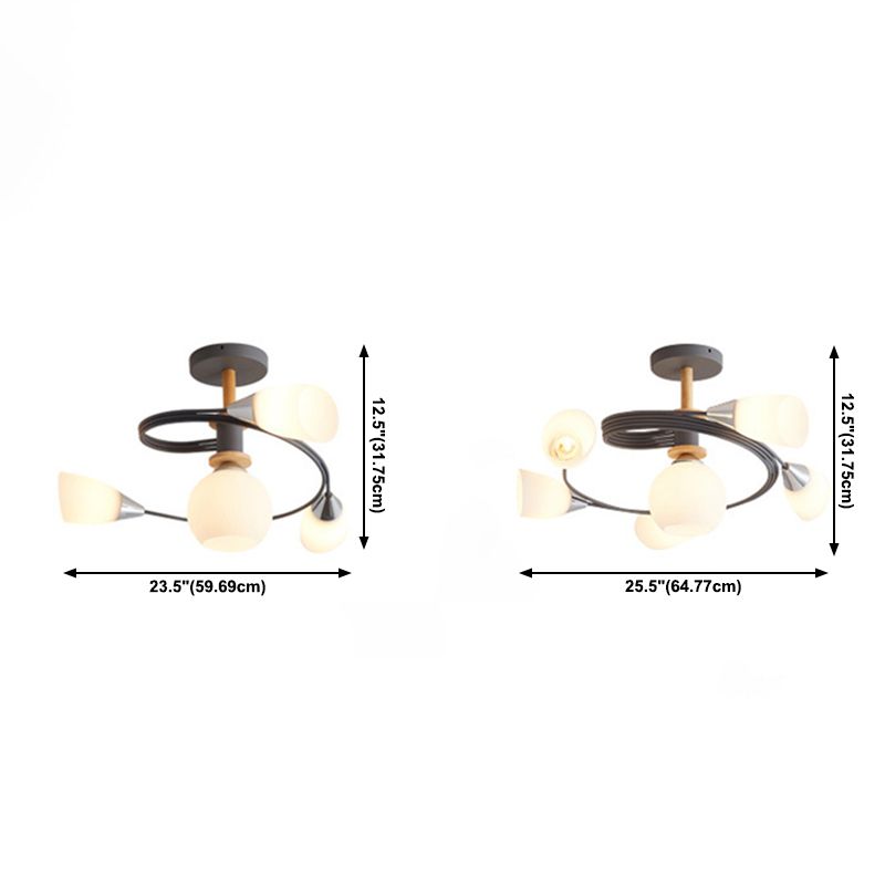 Forma geométrica de forma geométrica luz de techo de estilo moderno iluminación de montaje de lavado múltiple