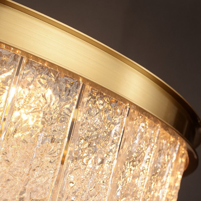 Contemporary Multi-tier Chandelier Light Fixtures Glass Hanging Chandelier for Coffee Shop