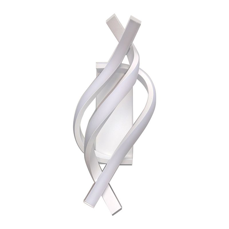 Modern Black / White Bathroom Vanity Light LED Metal Bath Bar