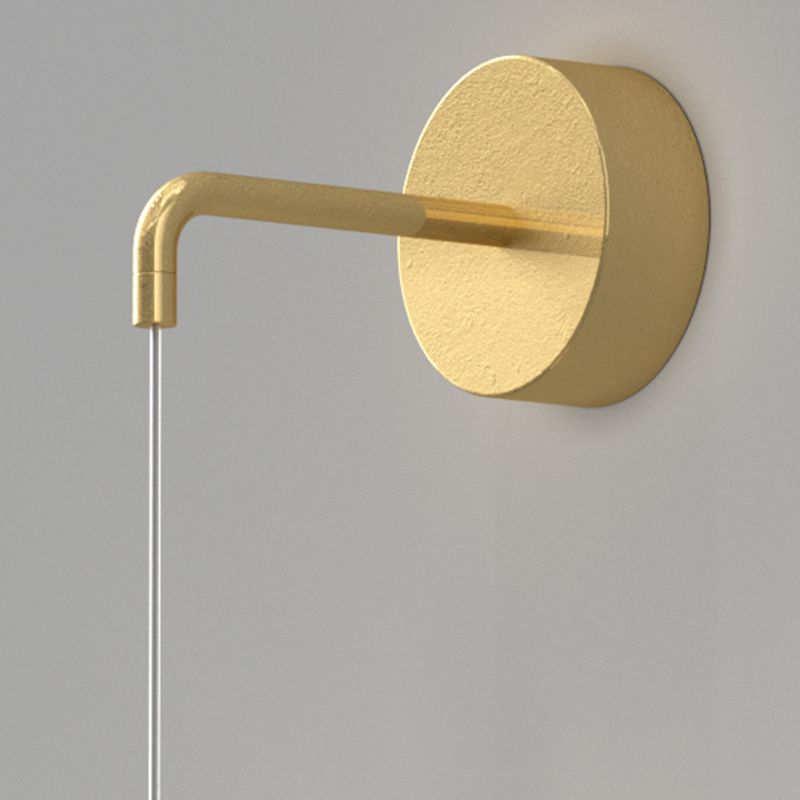 Decorative 1 Light Wall Lamp Globe Glass Hanging Wall Lamp in Brass Finish for Bedroom