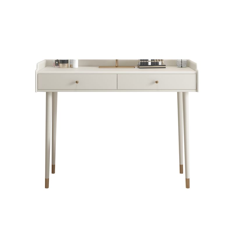 Bedroom Contemporary Storage Box 2-Drawer Cream Vanity Dressing Table