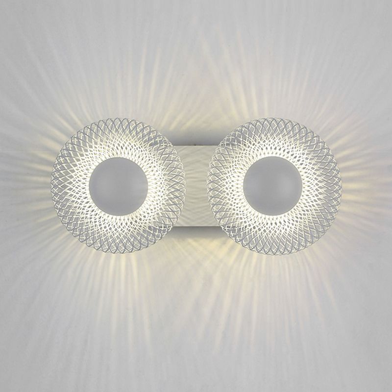 Contemporary Wall Lamp Black Metal Sconce Lighting for Bedroom