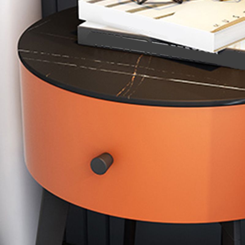 Wooden Nightstand with Lower Shelf 21.65" Tall 1 - Drawer Nightstand