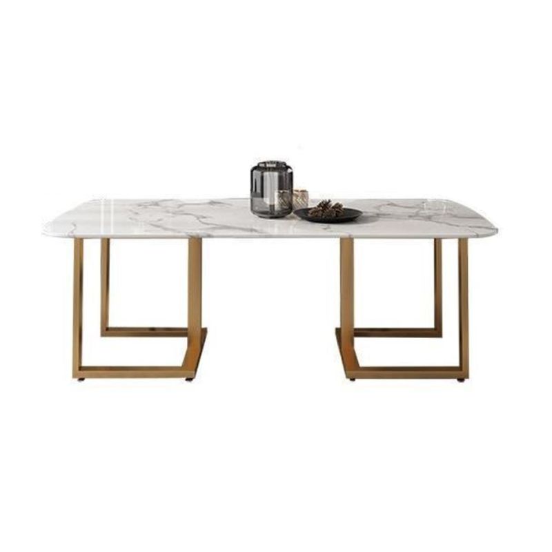 Modern 1/7 Pieces Dining Set Rectangle Stone Dining Table for Dining Room Kitchen