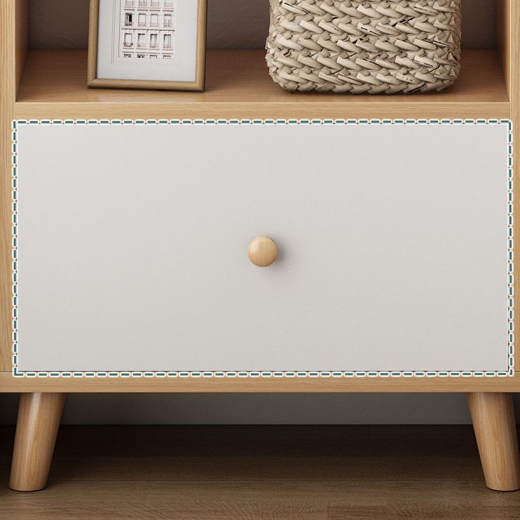 Open Wooden Bookcase Modern Minimalist Home Living Room Bedroom Bookshelf