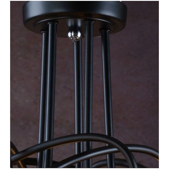 Wrought Iron Ceiling Light Minimalist Elbow Home Dining Room Bedroom Study Aisle Creative Personality Industrial Style Lamps