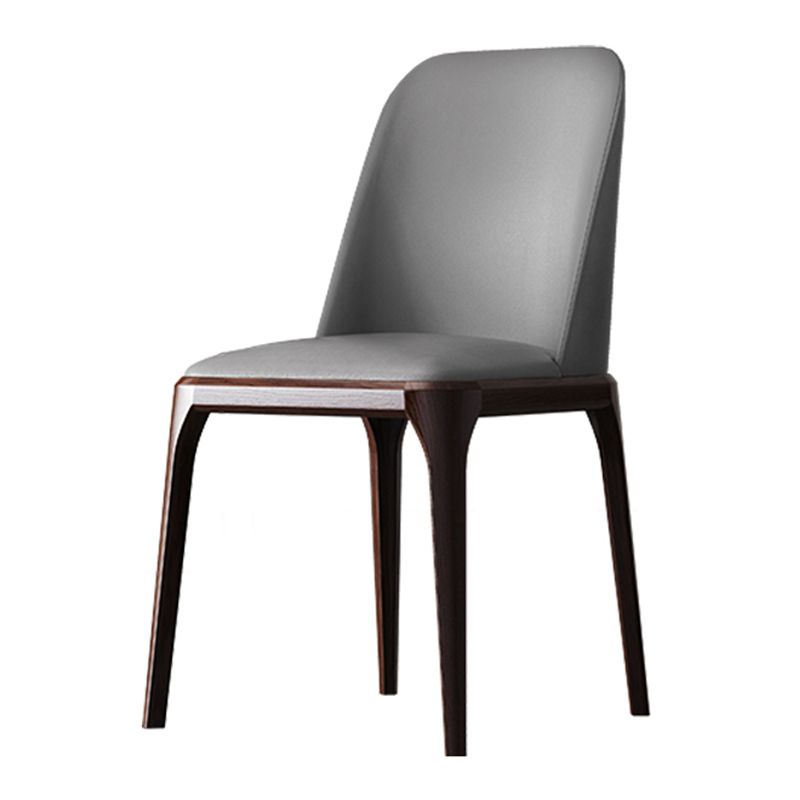 Solid Wood Industrial Dining Room Chair Matte Finish Parsons Dining Chair