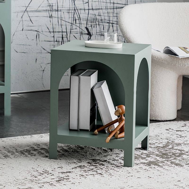 Scandinavian Shelf Bookcase Metal Standard Book Shelf with Rectangular Shelves